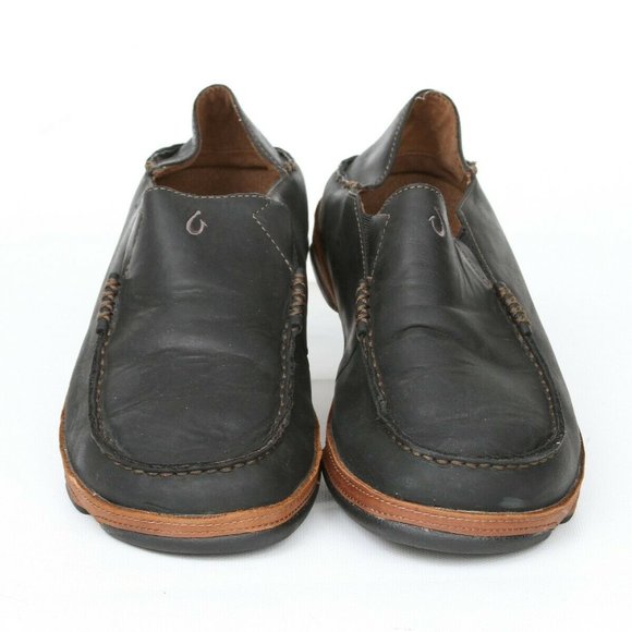 Olukai Moloa Moc Apron Toe Slip On Loafers 9.5